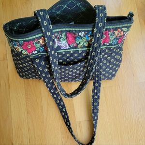 Black Vera Bradley shoulder strap pocket  book